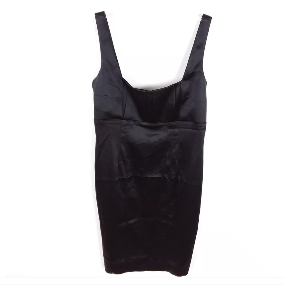 Calvin Klein Dress Sateen Sleeveless Emprie Waist - Picture 1 of 7